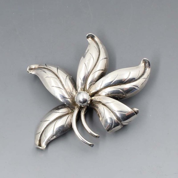 Large silver brooch deals